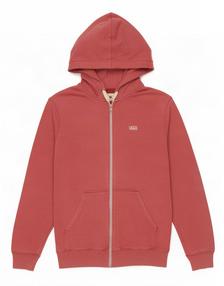 Vans Sudadera con capucha y cremallera para hombre XS Rojo