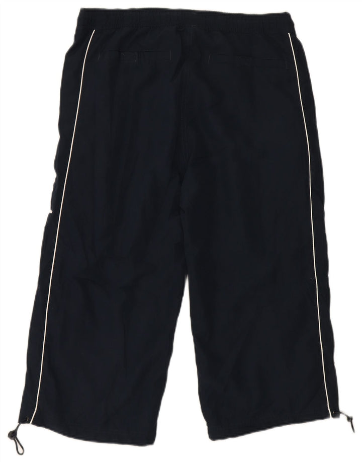 CHAMPION Mens Graphic Bermuda Sport Shorts Medium  Navy Blue Polyester