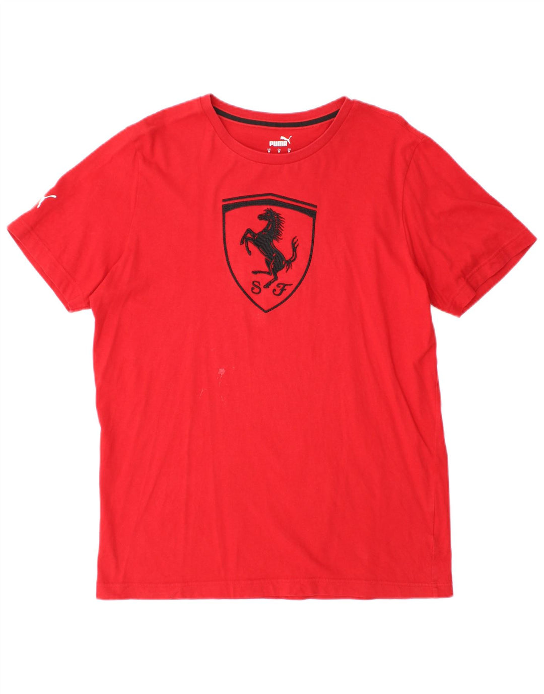 Puma Camiseta con gráfico Ferrari para hombre, color rojo medio