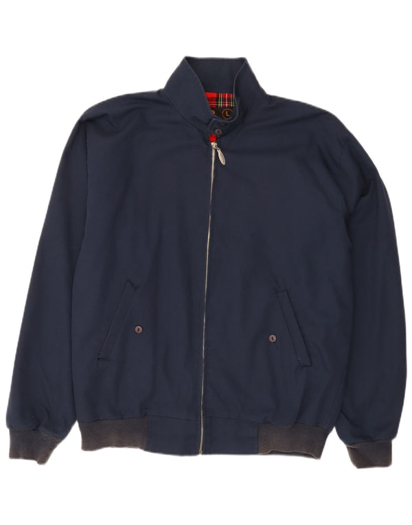 Chaqueta bomber para hombre Three Stroke UK 40 Grande Algodón azul marino