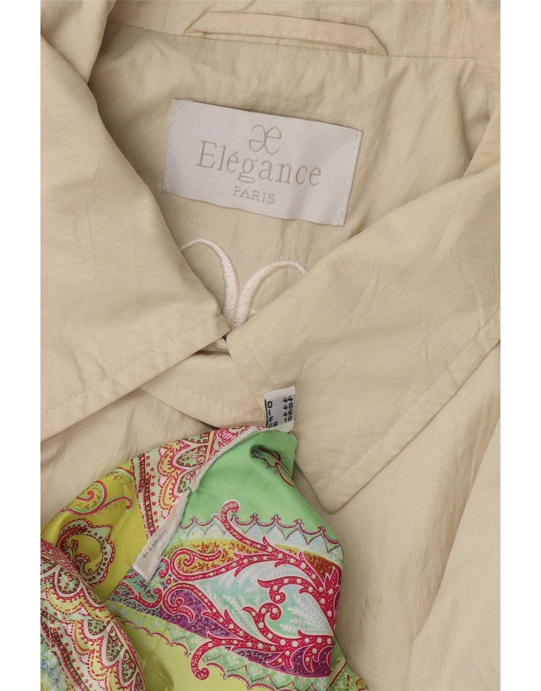 Gabardina Elegance para mujer ES 40 XL Beige