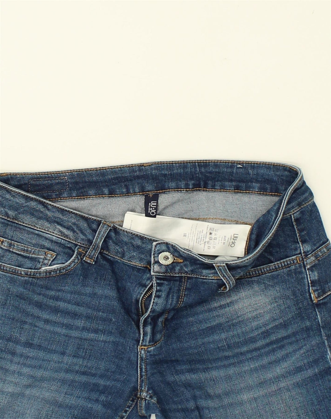 LIU JO Womens Milano Tapered Jeans W30 L25 Navy Blue Cotton | Vintage Liu Jo | Thrift | Second-Hand Liu Jo | Used Clothing | Messina Hembry 