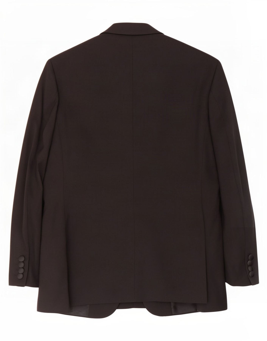 Marks & Spencer Chaqueta tipo blazer con 1 botón para hombre, talla 38, lana negra mediana