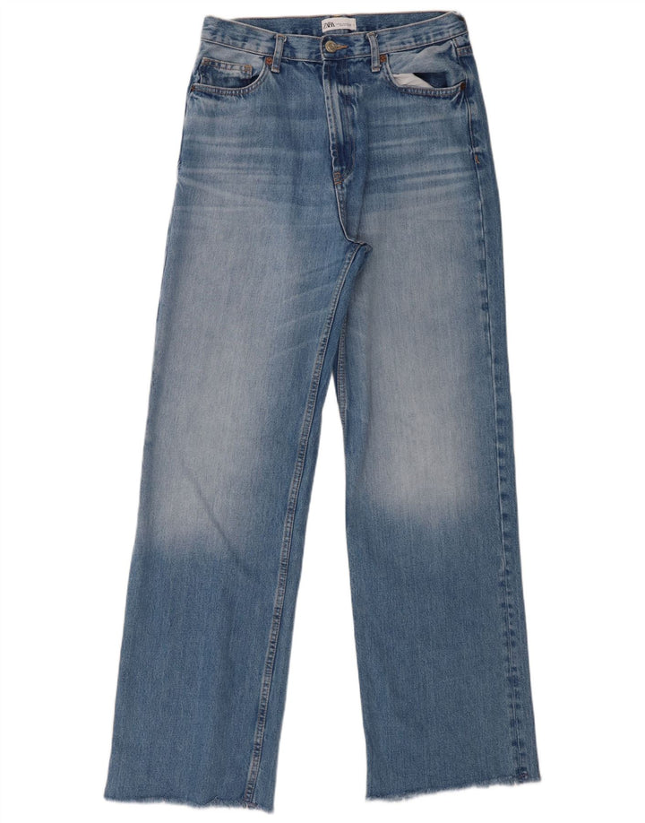 Zara Jeans Rectos Mujer EU 40 Medium W30 L33 Azul