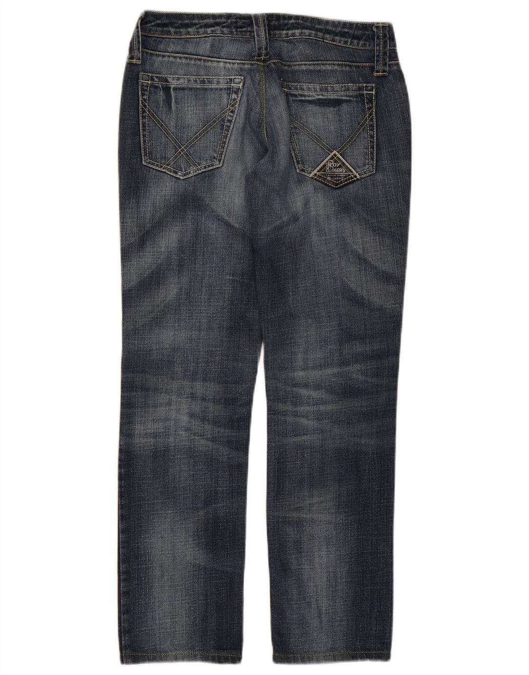 Roy Rogers Vaqueros rectos Seven Bell para mujer IT 42 Medium W28 L29 Azul