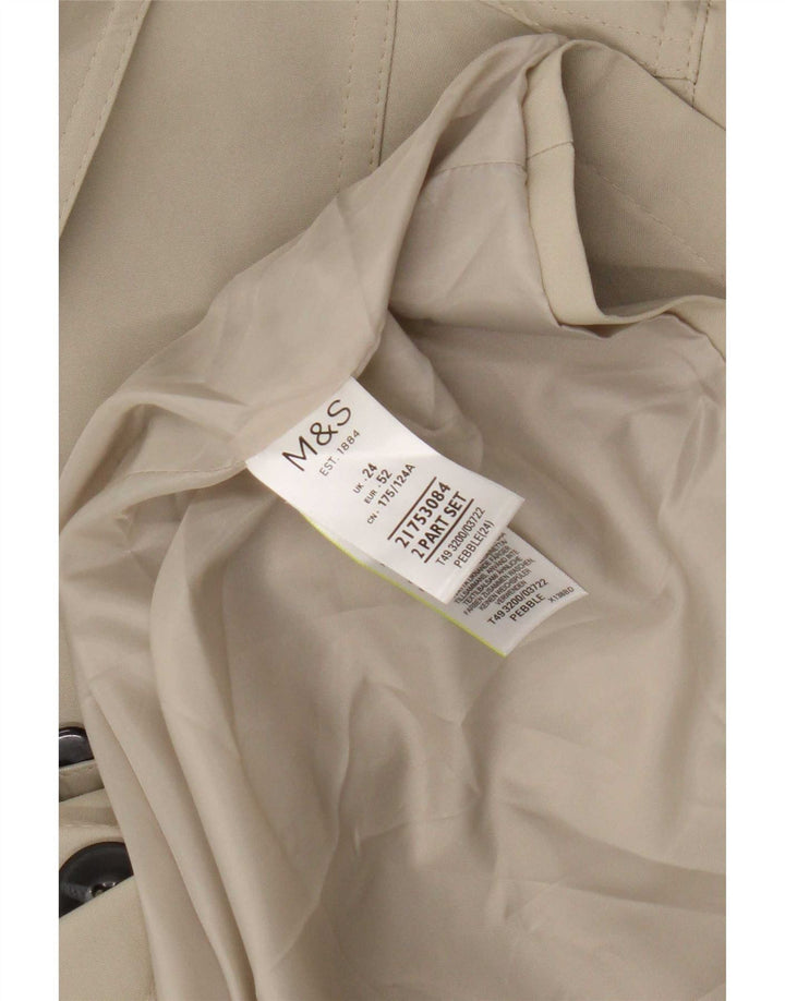 Marks & Spencer Gabardina para mujer UK 24 4XL Poliéster verde