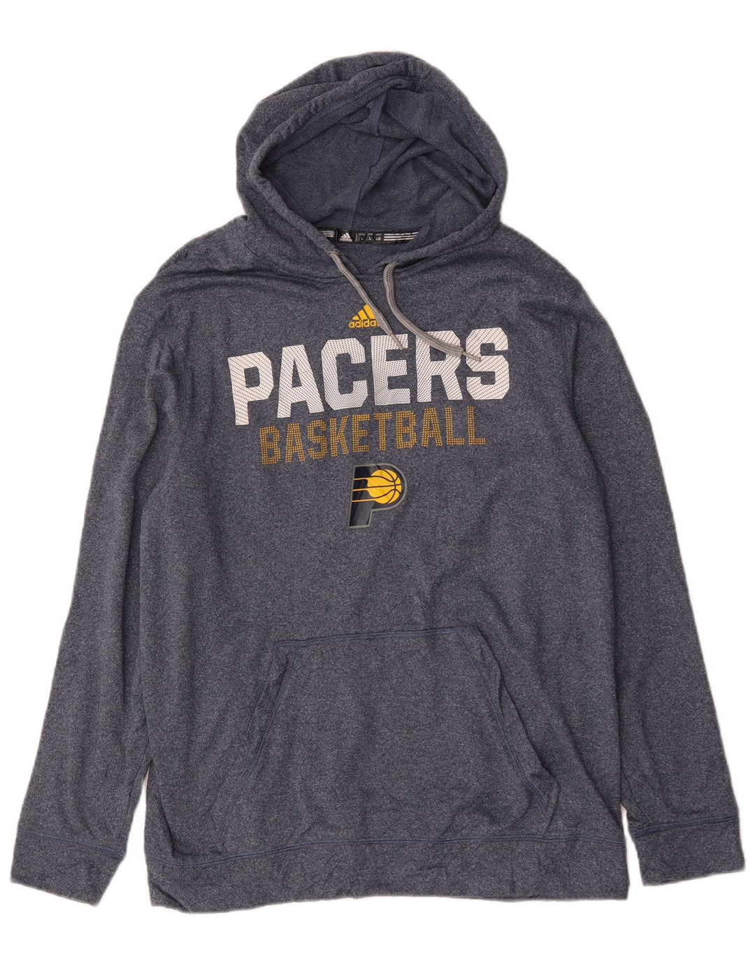 Adidas Mens Packers Graphic Sudadera con capucha Jumper Grande Azul Poliéster