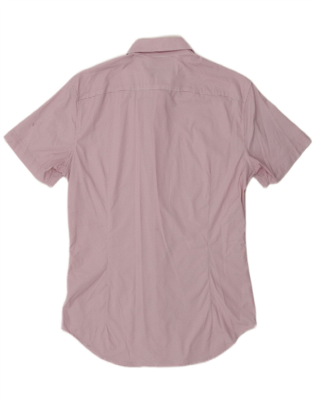 BONOBOS Camisa de manga corta a medida para hombre, nailon Chevron rosa pequeño