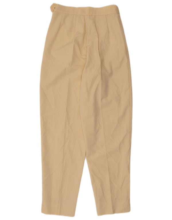 Swish Pantalones casuales con cintura alta para mujer IT 42 Medium W26 L28 Beige