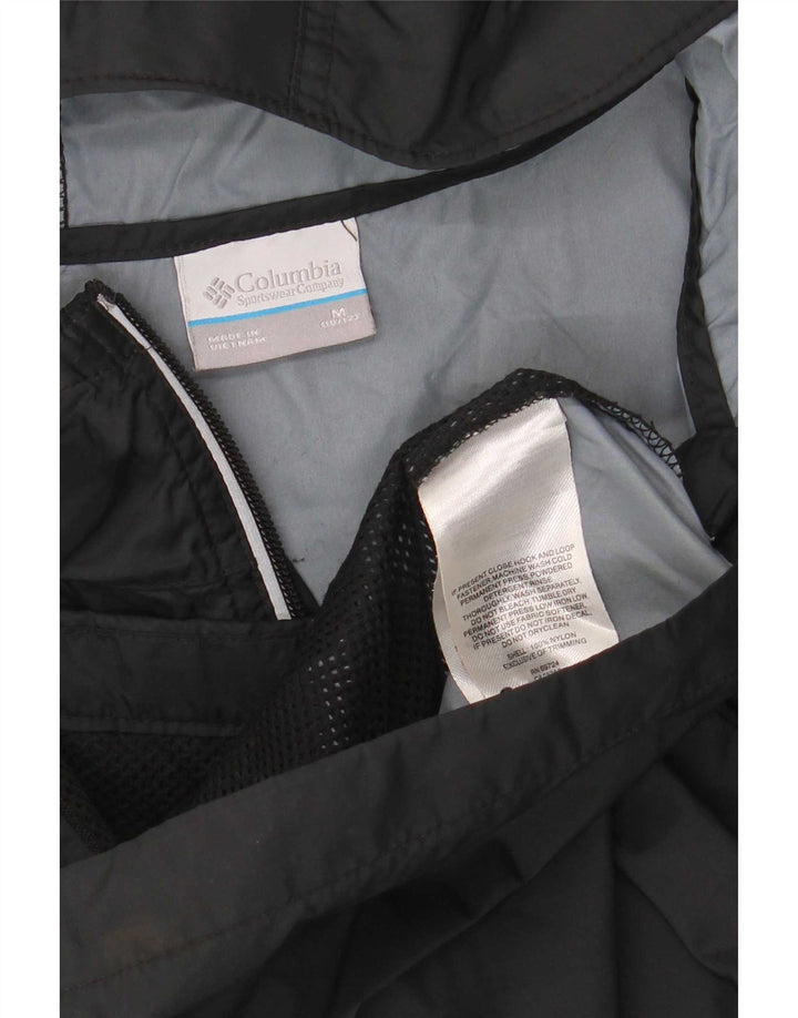 Columbia Chaqueta impermeable con capucha para niños 10-11 años Mediana Nylon negro