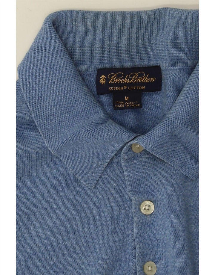 Brooks Brothers Polo Hombre Algodón Azul Medio