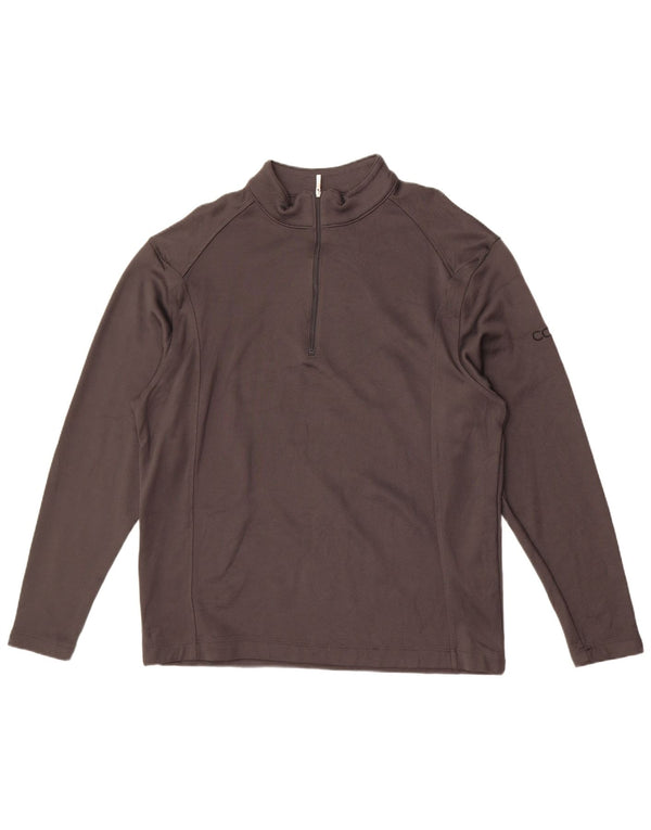 Nike - Chándal con cremallera y cuello para hombre, talla grande, algodón negro