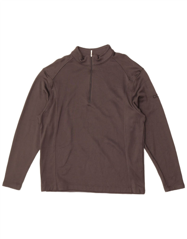 Nike - Chándal con cremallera y cuello para hombre, talla grande, algodón negro