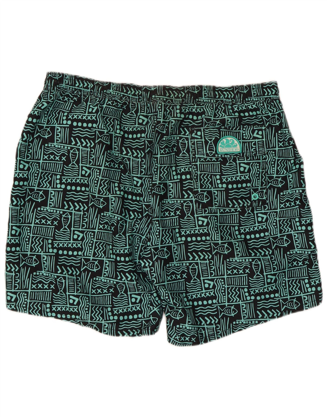Sundek Bañador Hombre XL Negro Geométrico Poliéster
