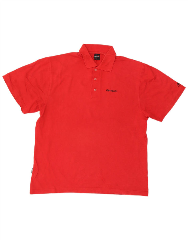 Polo Rip Curl Hombre Pequeño Algodón Rojo