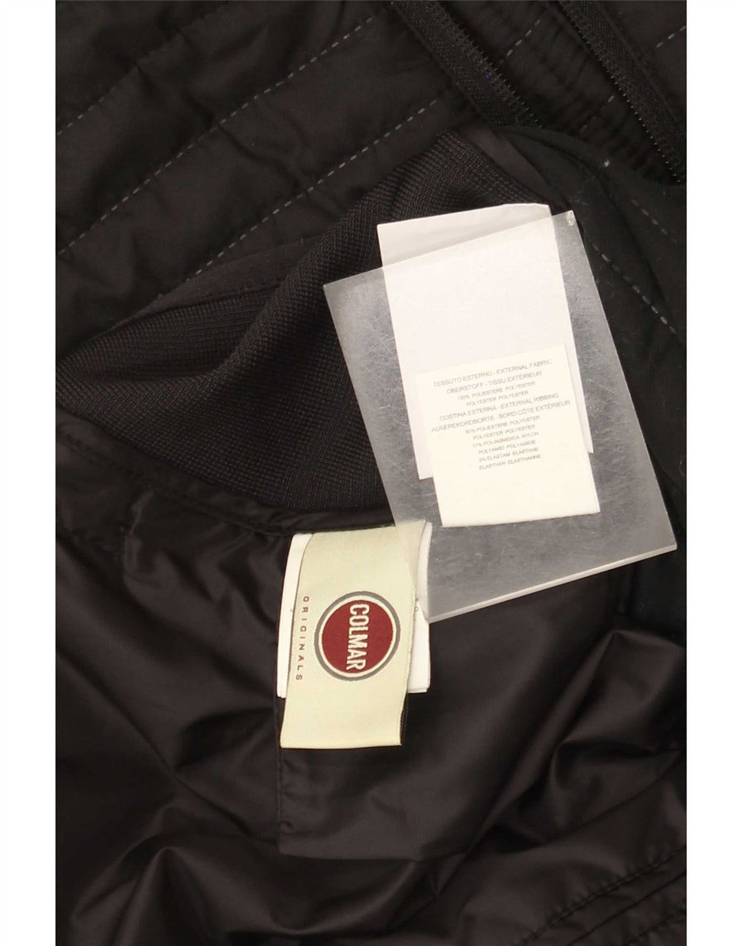 Colmar Hombre Chaqueta Acolchada IT 52 Large Poliéster Color Block Negro