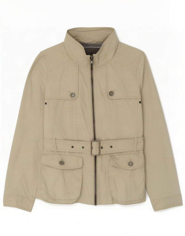 Zara Mujer Chaqueta Utilitaria UK 12 Medium Beige