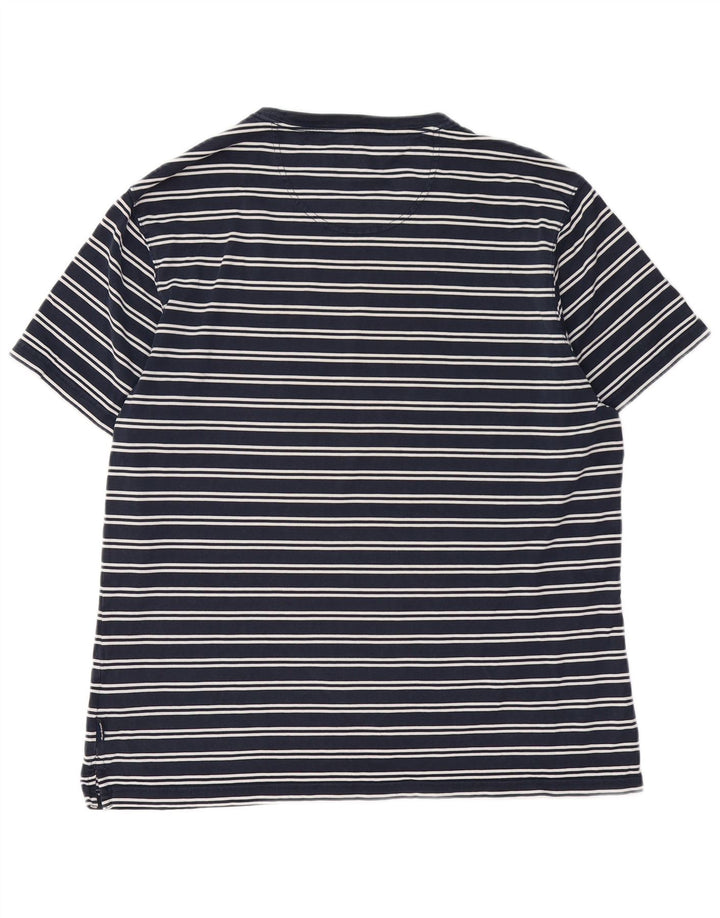 Barbour Camiseta Hombre Top Grande Algodón Rayas Azul Marino