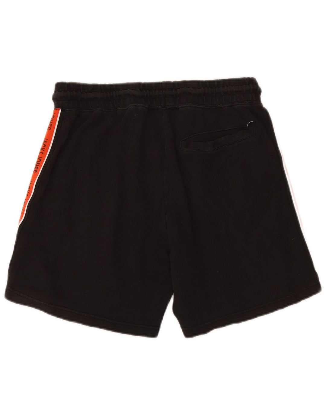 JACK & JONES Mens Graphic Sport Shorts Medium Black Colourblock Algodón