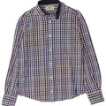 Boggi Hombre Milano Camisa Small Azul Vichy Algodón