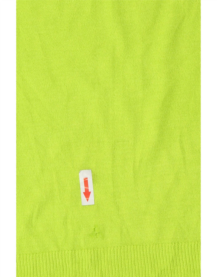 Zara Jersey oversize con cuello barco para mujer, talla 40, viscosa verde pequeña