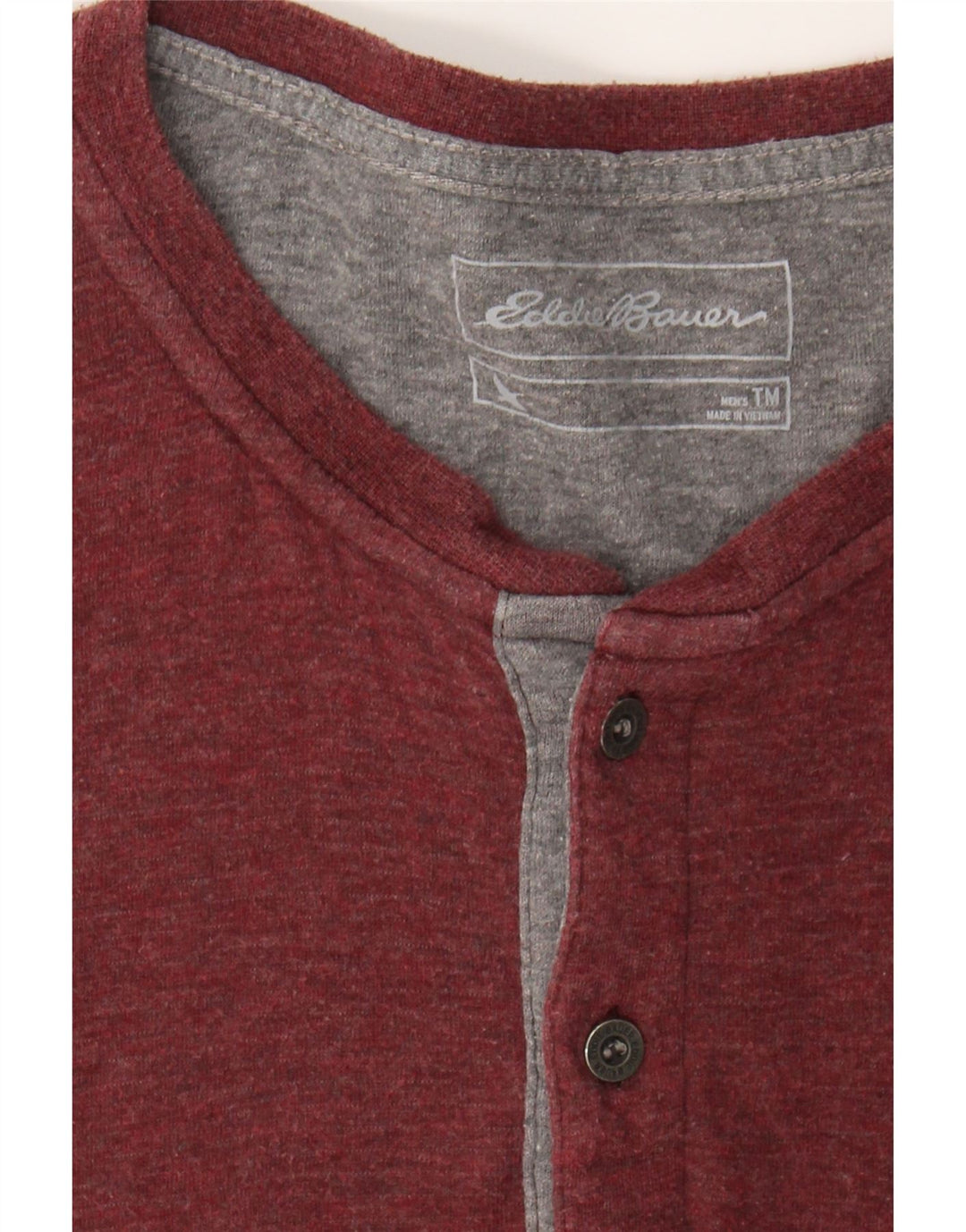 EDDIE BAUER Mens Top Long Sleeve Medium Red Vintage Eddie Bauer and Second-Hand Eddie Bauer from Messina Hembry 
