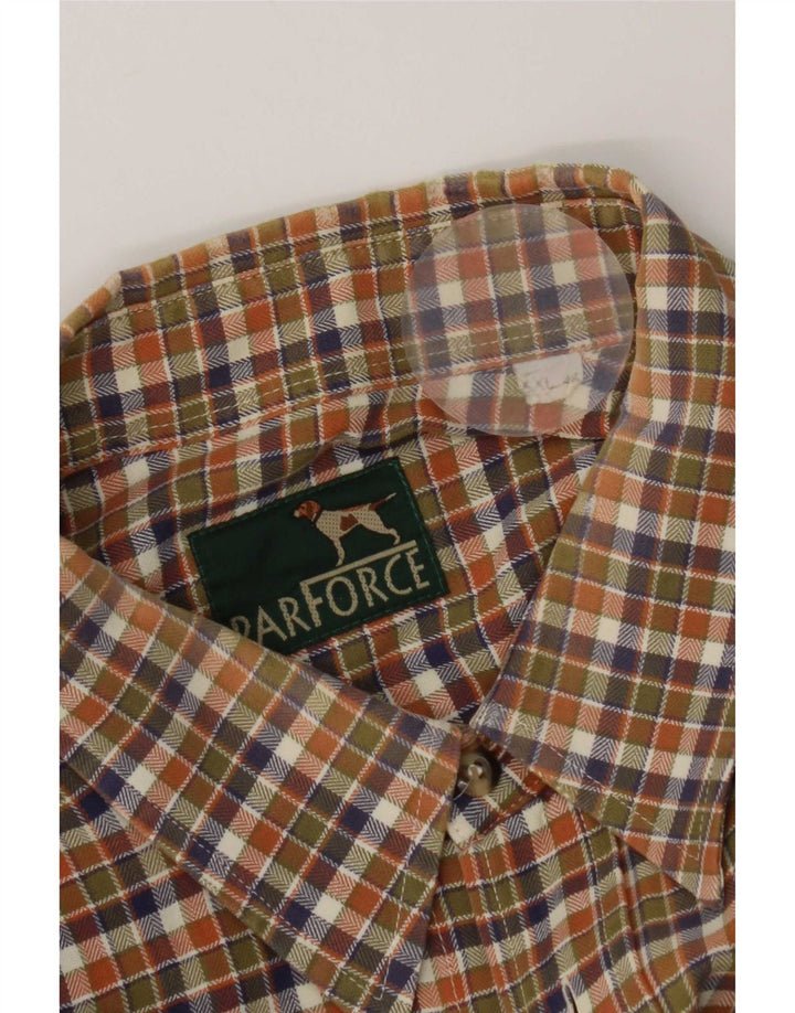 Camisa De Manga Corta Parforce Hombre 2XL Cuadros Multicolor