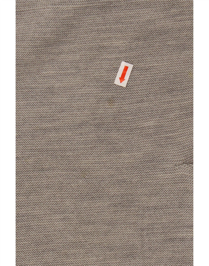 COS Suéter tipo jersey para mujer con manga 3/4 y cuello barco UK 10 Small Grey Wool