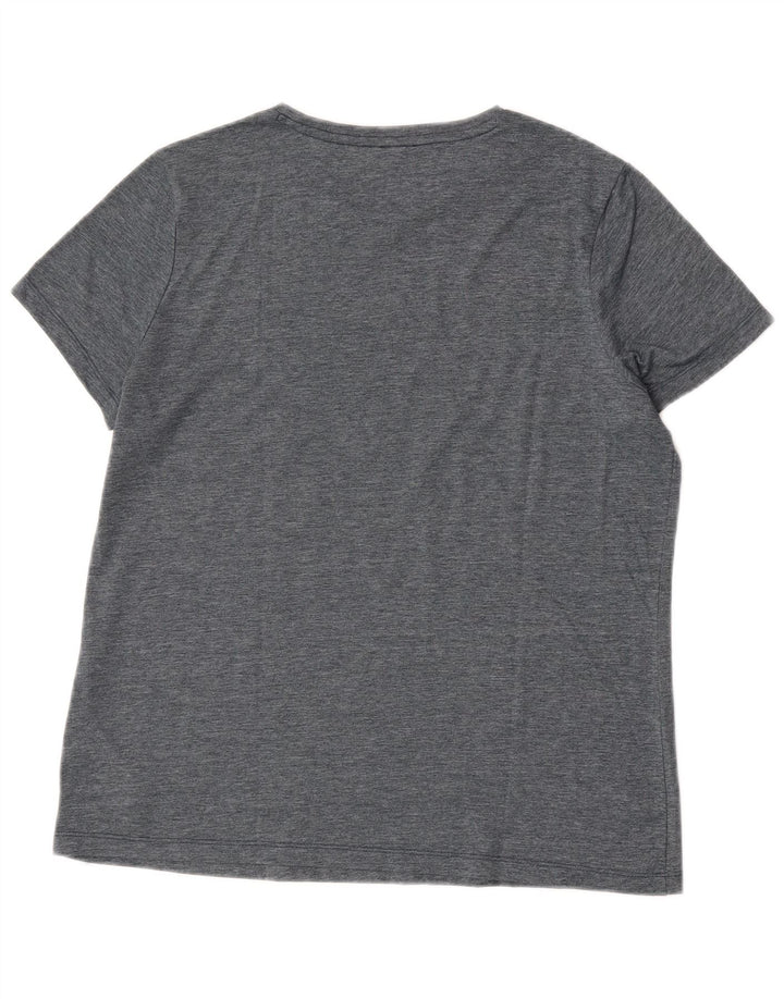 Puma - Camiseta gráfica para hombre, talla grande, poliéster gris