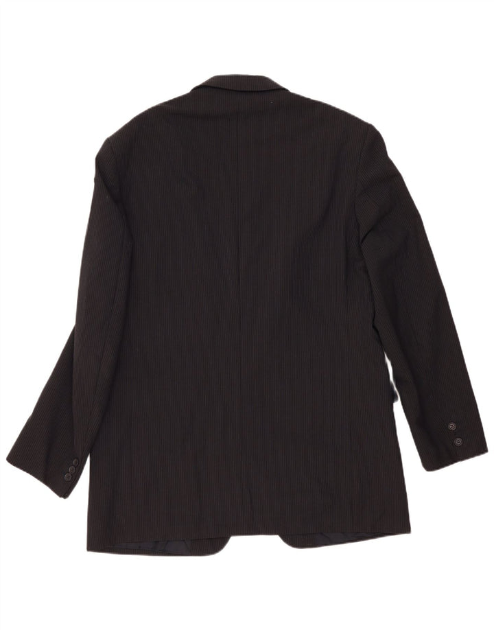 Marks & Spencer Chaqueta Blazer para Hombre UK 42 Grande Azul Marino Rayas Clásicas