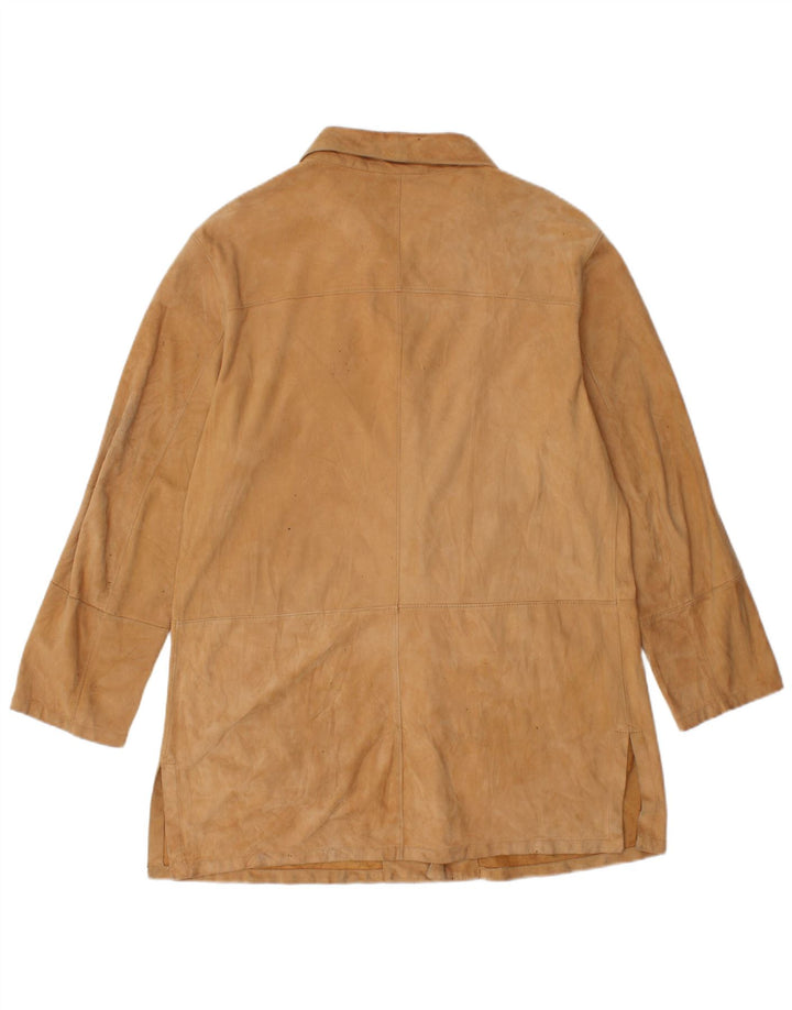 GIMO'S Chaqueta de gamuza para mujer UK 12 Medium Beige