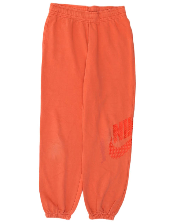 Nike Pantalones De Chándal Gráfico Joggers De Algodón Naranja Medio