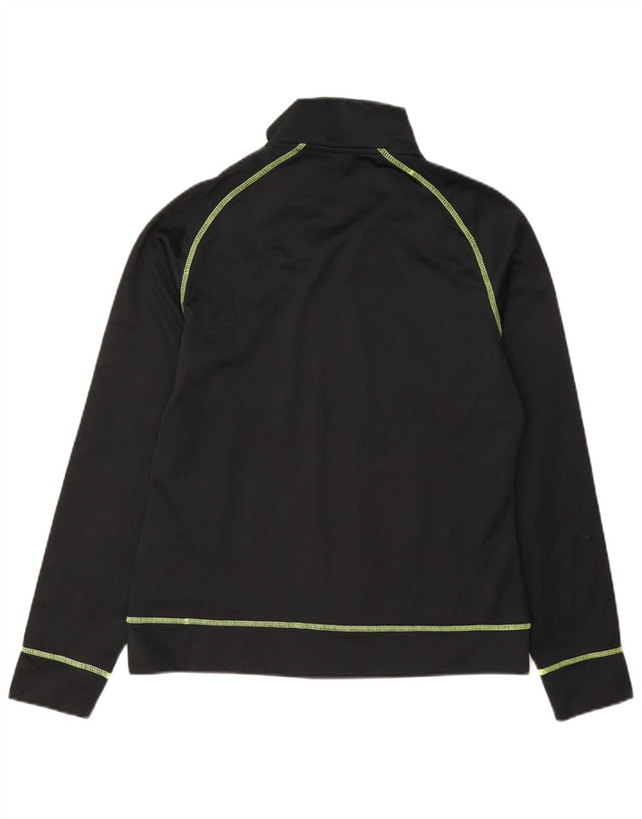 Asics - Chaqueta de chándal para mujer, talla 12, poliéster negro mediano