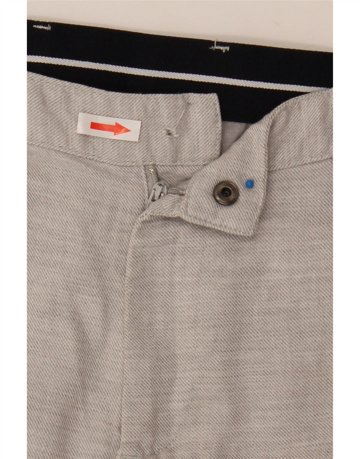 Zara Mens Chino Shorts Pequeño W30 Gris