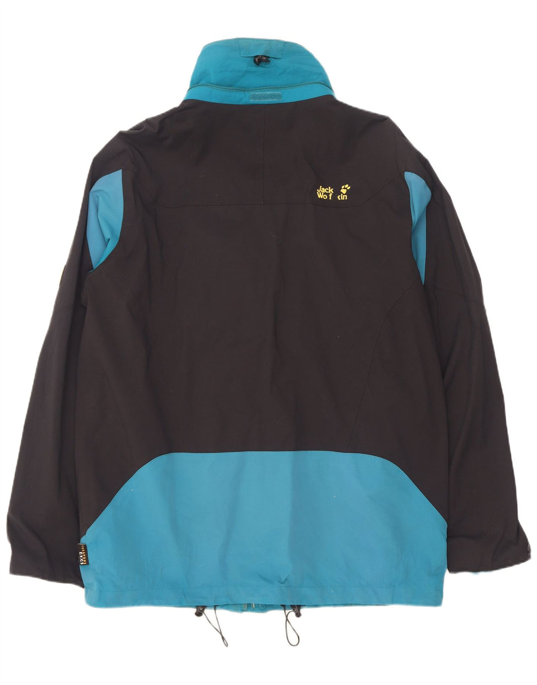 Jack Wolfskin Chaqueta impermeable para hombre ES 44/46 XL Azul Colorblock Poliamida