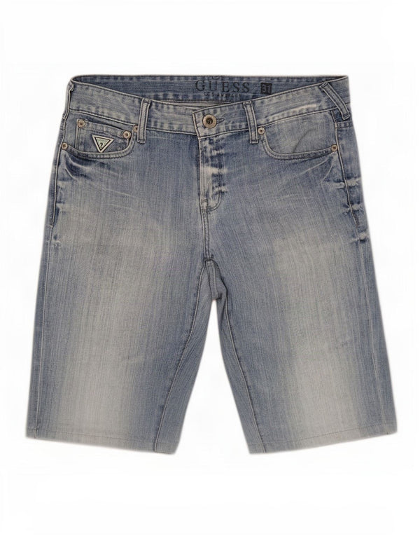 Guess Hombre Pantalones Cortos De Mezclilla Slim Medium W31 Algodón Azul