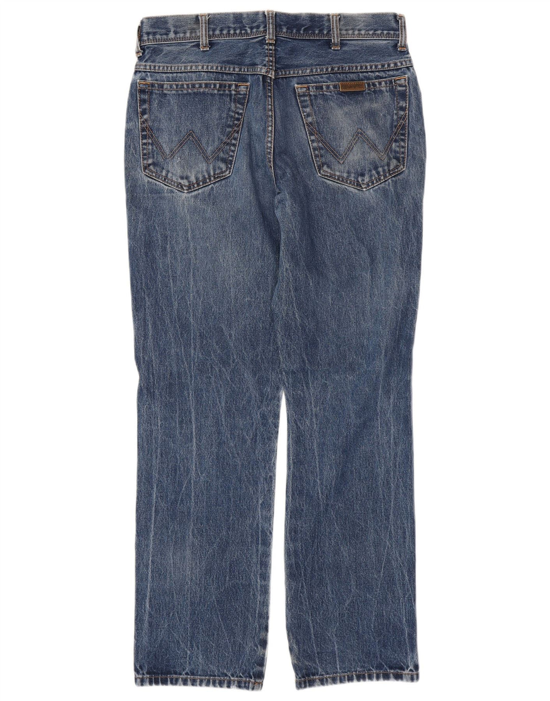 WRANGLER Vaqueros rectos de corte regular para hombre W33 L32 Algodón azul