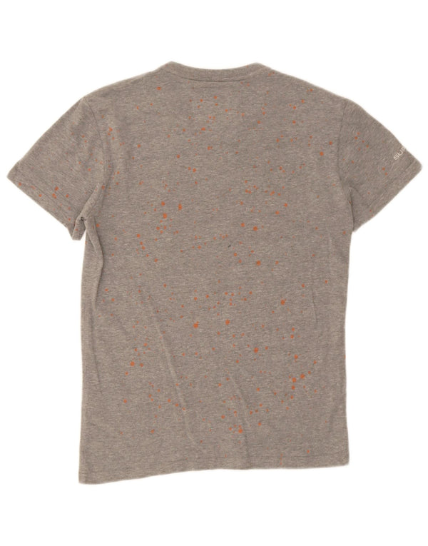 Superdry Camiseta Gráfica De Algodón Con Motivos Grises Pequeños Para Hombre