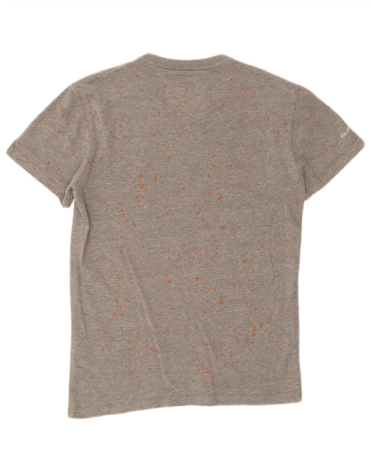 Superdry Camiseta Gráfica De Algodón Con Motivos Grises Pequeños Para Hombre