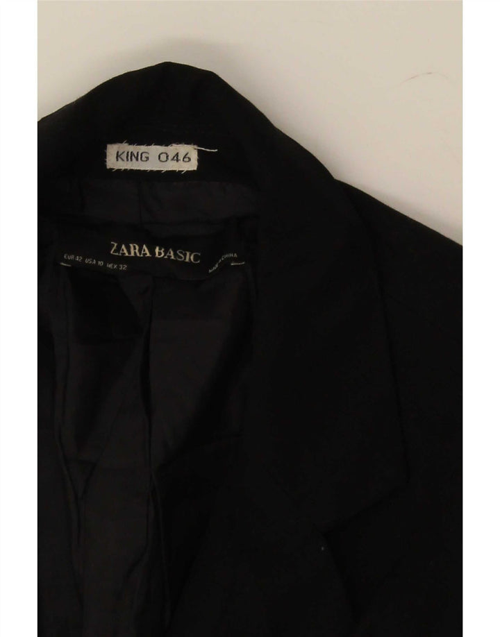 Zara Chaqueta Blazer De 1 Botón Para Mujer EU 42 Grande Negro