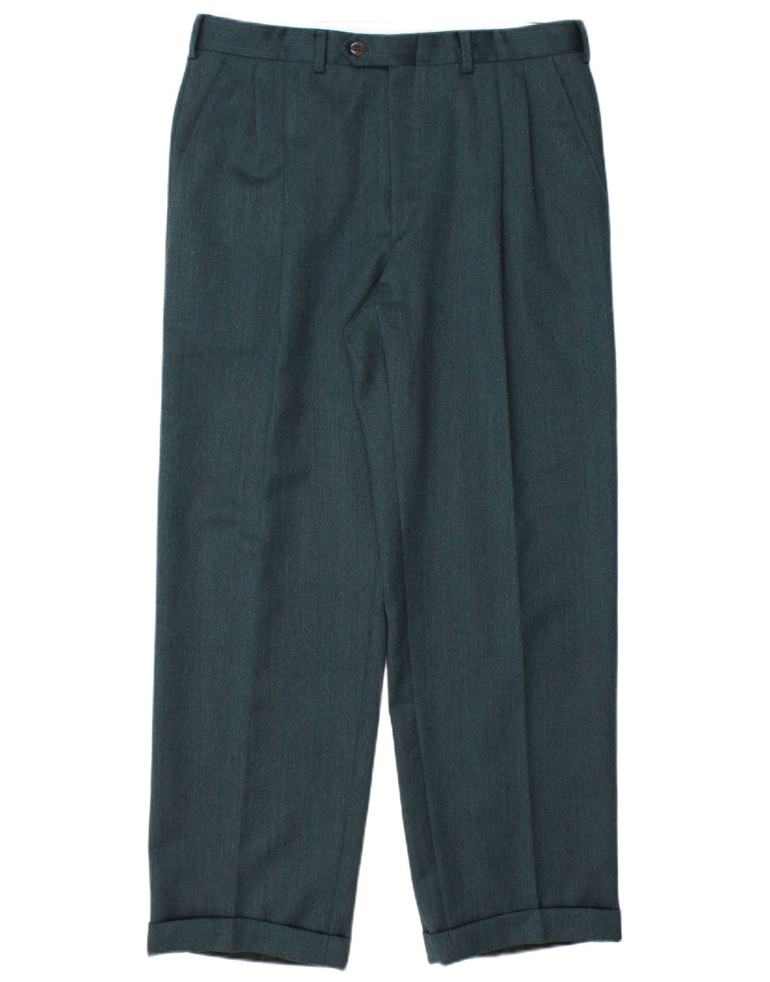 ANGELICO Traje de 2 piezas con doble botonadura para hombre IT 50 Large W34 L30 Verde