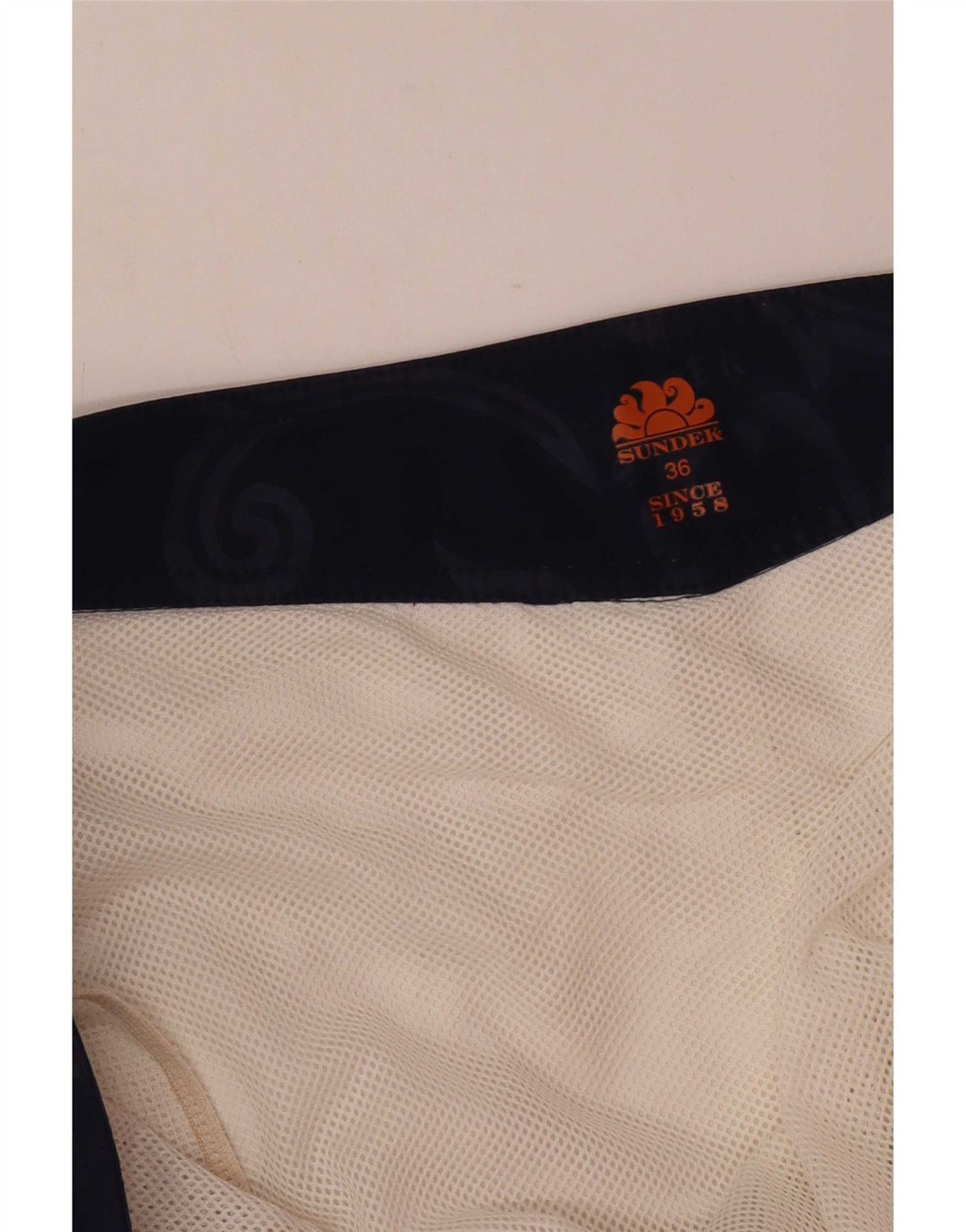 Sundek Bañador Regular Con Gráfico Para Hombre, Bañador Grande Blanco Con Bloques De Color Para La Playa