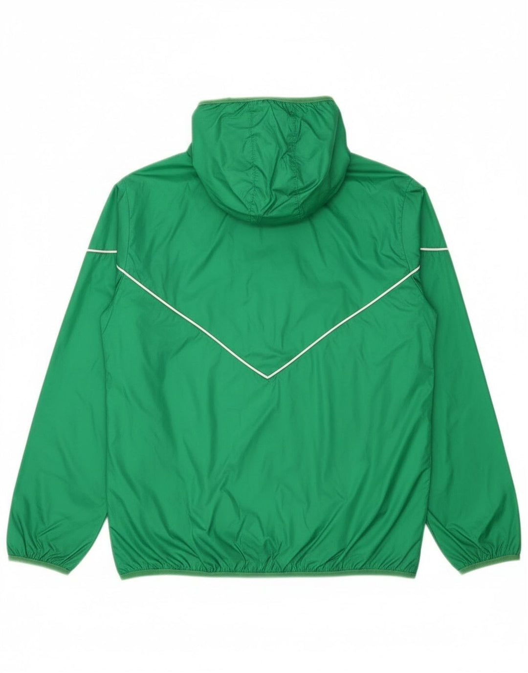 Adidas Chaqueta impermeable con capucha para hombre UK 38 Medium Green Nylon