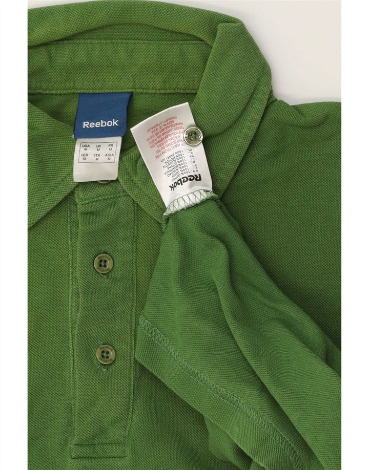 Polo Reebok Hombre Algodón Verde Medio