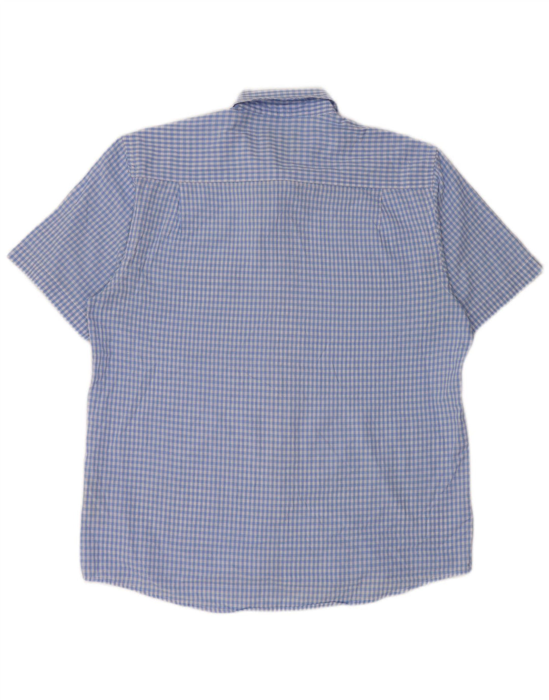PIERRE CARDIN Camisa Hombre Manga Corta Regular Fit XL Azul Vichy