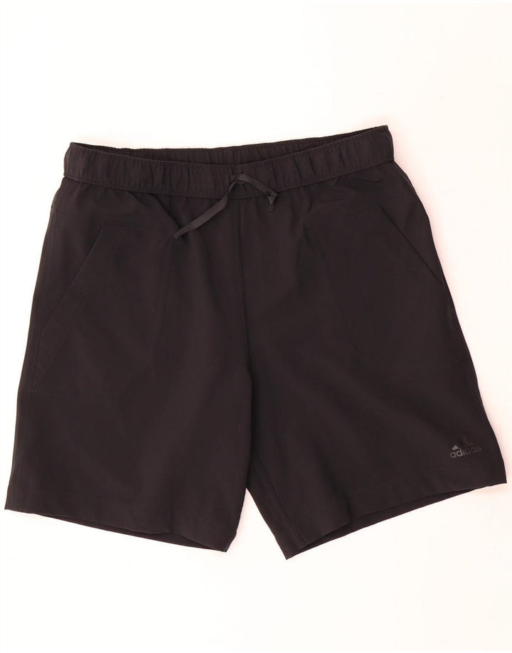 Adidas - Pantalones cortos deportivos reversibles para hombre, poliéster, color gris grande
