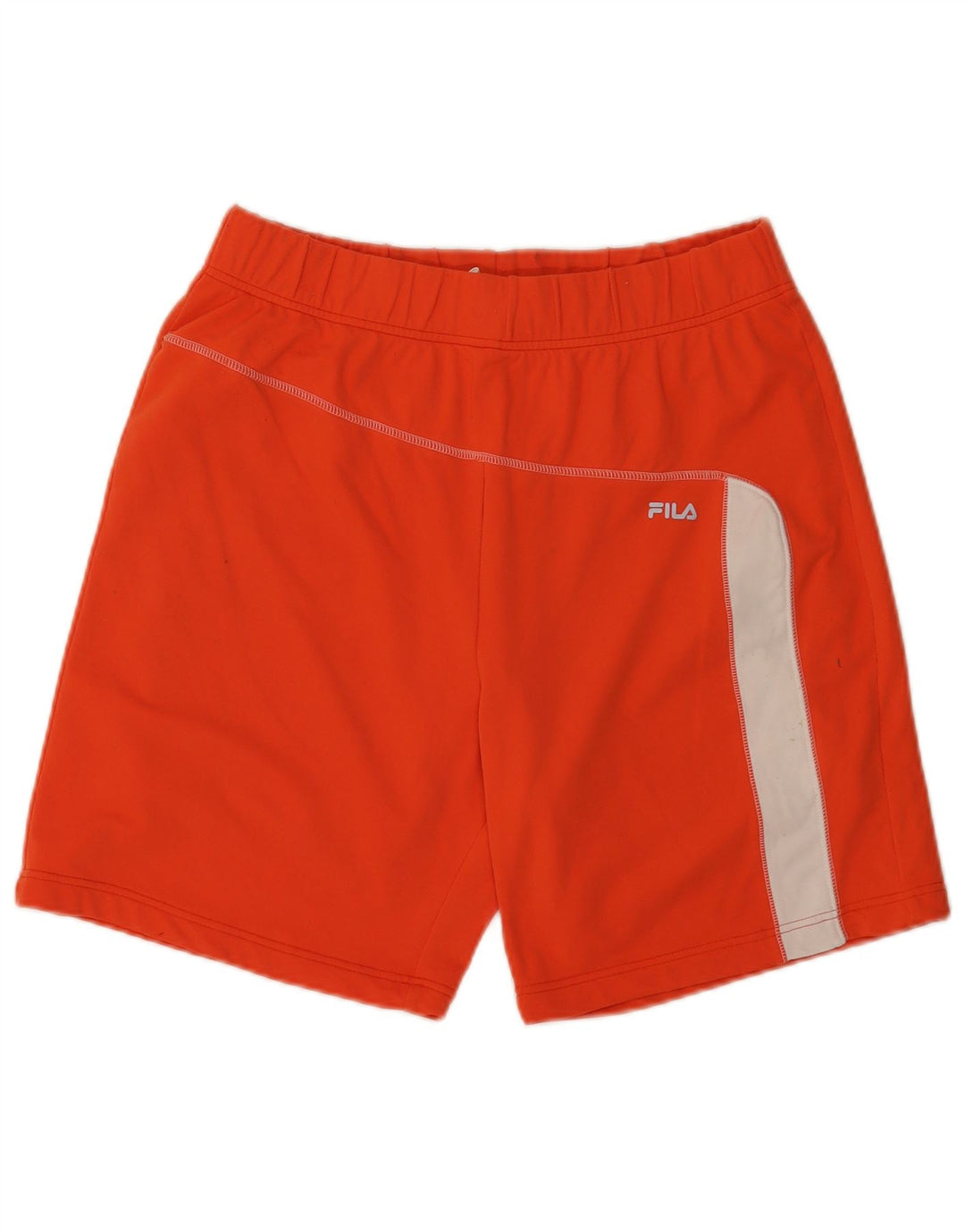 Fila Shorts deportivos para hombre en poliamida color block naranja mediano
