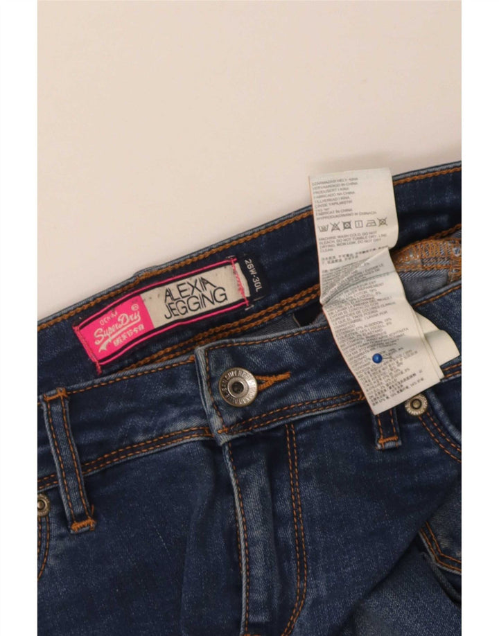 Vaqueros Superdry Alexia Jegging W26 L30 Algodón Azul Mujer