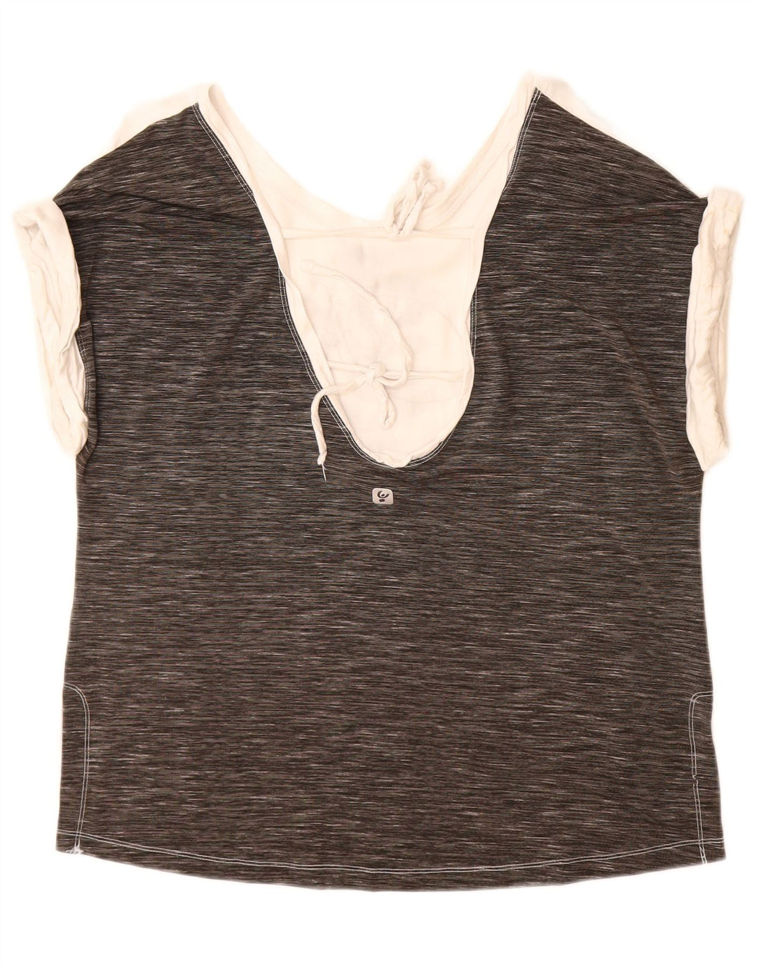 Freddy Camiseta extragrande con gráfico para mujer UK 10 Small White Colourblock