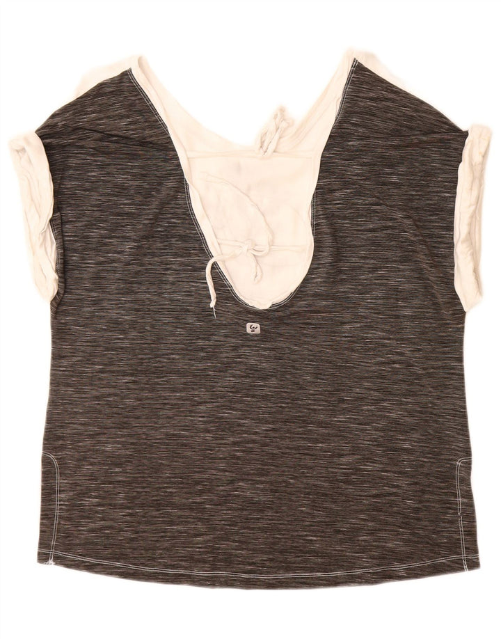 Freddy Camiseta extragrande con gráfico para mujer UK 10 Small White Colourblock